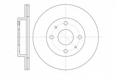 WOKING d6135510 -  Тормозной диск