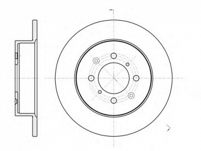 WOKING d673200 -  Тормозной диск