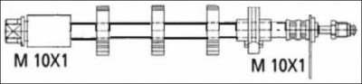 WOKING g190167 -  Тормозной шланг