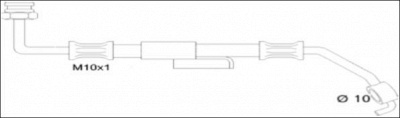 WOKING g190378 -  Тормозной шланг