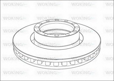 WOKING nsa101520 -  Тормозной диск