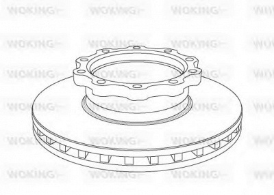 WOKING nsa103820 -  Тормозной диск