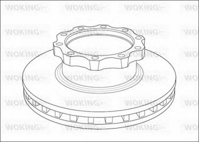 WOKING nsa103920 -  Тормозной диск