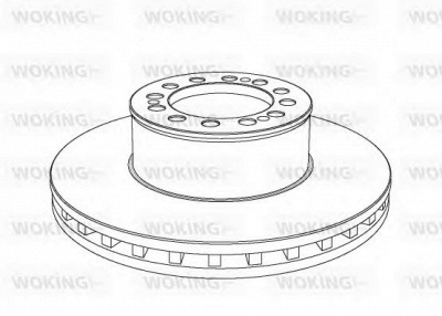 WOKING nsa104620 -  Тормозной диск