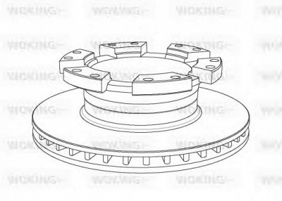 WOKING nsa104920 -  Тормозной диск