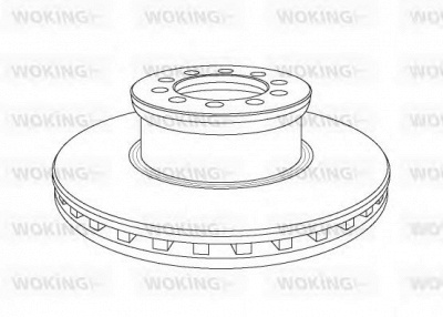 WOKING nsa105320 -  Тормозной диск