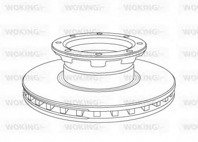 WOKING nsa105720 -  Тормозной диск