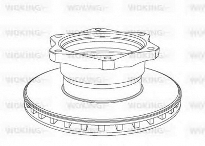 WOKING nsa105820 -  Тормозной диск