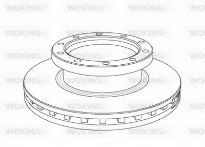 WOKING nsa106120 -  Тормозной диск