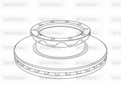 WOKING nsa106220 -  Тормозной диск