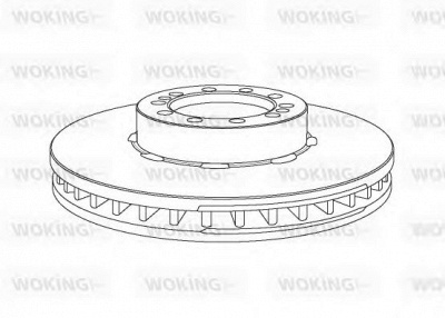 WOKING nsa106720 -  Тормозной диск