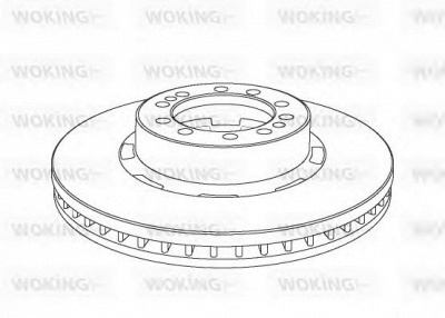WOKING nsa107420 -  Тормозной диск