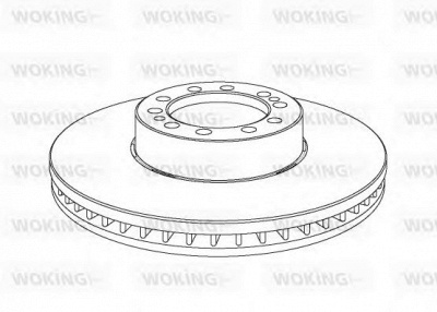 WOKING nsa107520 -  Тормозной диск