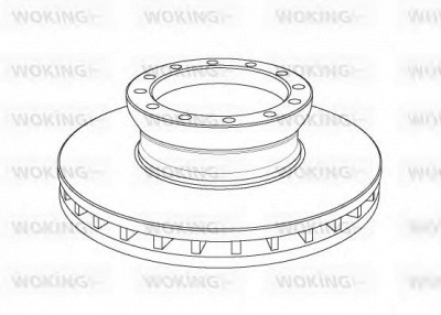 WOKING nsa113920 -  Тормозной диск