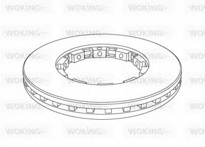 WOKING nsa114320 -  Тормозной диск