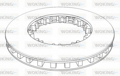 WOKING nsa114321 -  Тормозной диск