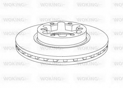 WOKING nsa114520 -  Тормозной диск