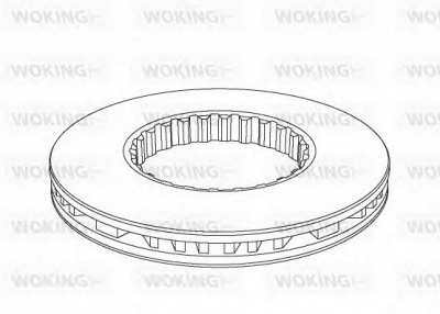 WOKING nsa114620 -  Тормозной диск