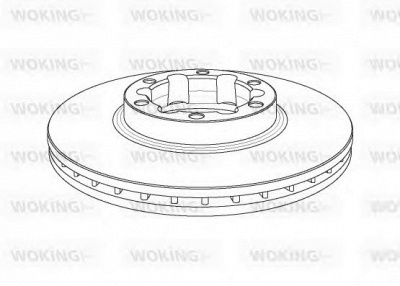 WOKING nsa115020 -  Тормозной диск