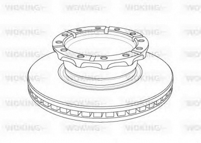 WOKING nsa115820 -  Тормозной диск