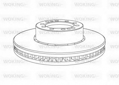 WOKING nsa116920 -  Тормозной диск