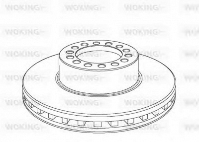 WOKING nsa117520 -  Тормозной диск