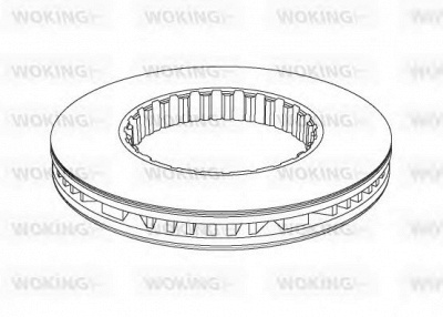 WOKING nsa117720 -  Тормозной диск
