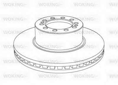 WOKING nsa117820 -  Тормозной диск
