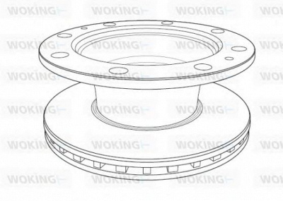 WOKING nsa118720 -  Тормозной диск