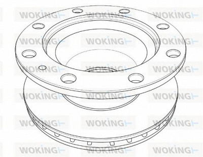 WOKING nsa120220 -  Тормозной диск