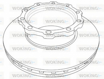 WOKING nsa120720 -  Тормозной диск