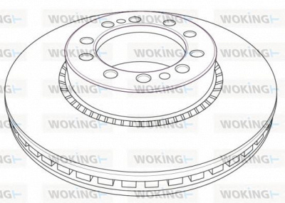 WOKING nsa120820 -  Тормозной диск