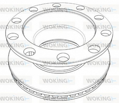 WOKING nsa120920 -  Тормозной диск