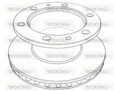 WOKING nsa121220 -  Тормозной диск