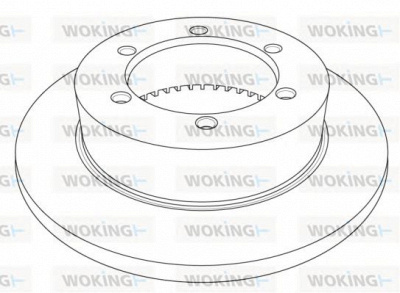 WOKING nsa121410 -  Тормозной диск