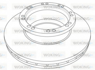 WOKING nsa121520 -  Тормозной диск