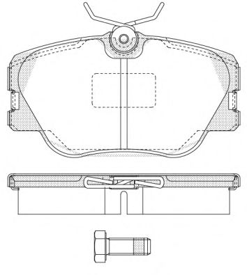 WOKING p089300 -  Комплект тормозных колодок, дисковый тормоз