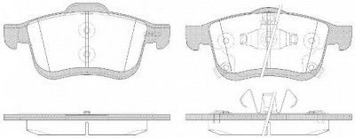 WOKING p1083342 -  Комплект тормозных колодок, дисковый тормоз