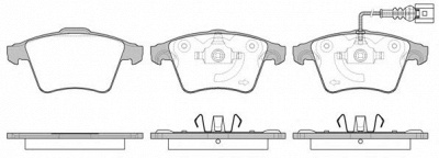 WOKING p1145311 -  Комплект тормозных колодок, дисковый тормоз