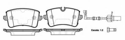 WOKING p1243320 -  Комплект тормозных колодок, дисковый тормоз