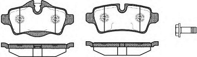 WOKING p1244300 -  Комплект тормозных колодок, дисковый тормоз