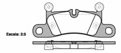 WOKING p1279310 -  Комплект тормозных колодок, дисковый тормоз