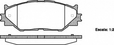 WOKING p1301300 -  Комплект тормозных колодок, дисковый тормоз