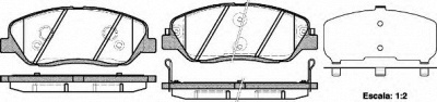 WOKING p1326302 -  Комплект тормозных колодок, дисковый тормоз