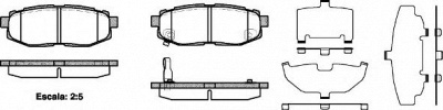WOKING p1328301 -  Комплект тормозных колодок, дисковый тормоз