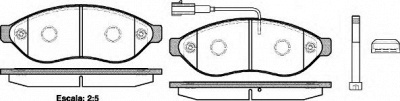 WOKING p1337301 -  Комплект тормозных колодок, дисковый тормоз