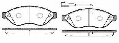 WOKING p1337312 -  Комплект тормозных колодок, дисковый тормоз