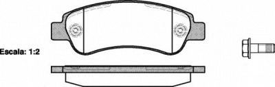 WOKING p1338300 -  Комплект тормозных колодок, дисковый тормоз