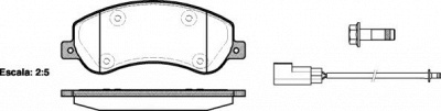 WOKING p1350302 -  Комплект тормозных колодок, дисковый тормоз