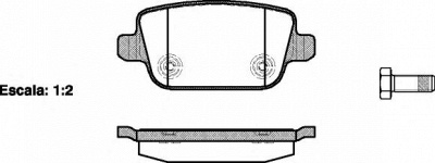 WOKING p1356300 -  Комплект тормозных колодок, дисковый тормоз